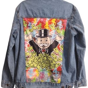 Monopoly Denim Jean Jacket Men's M
